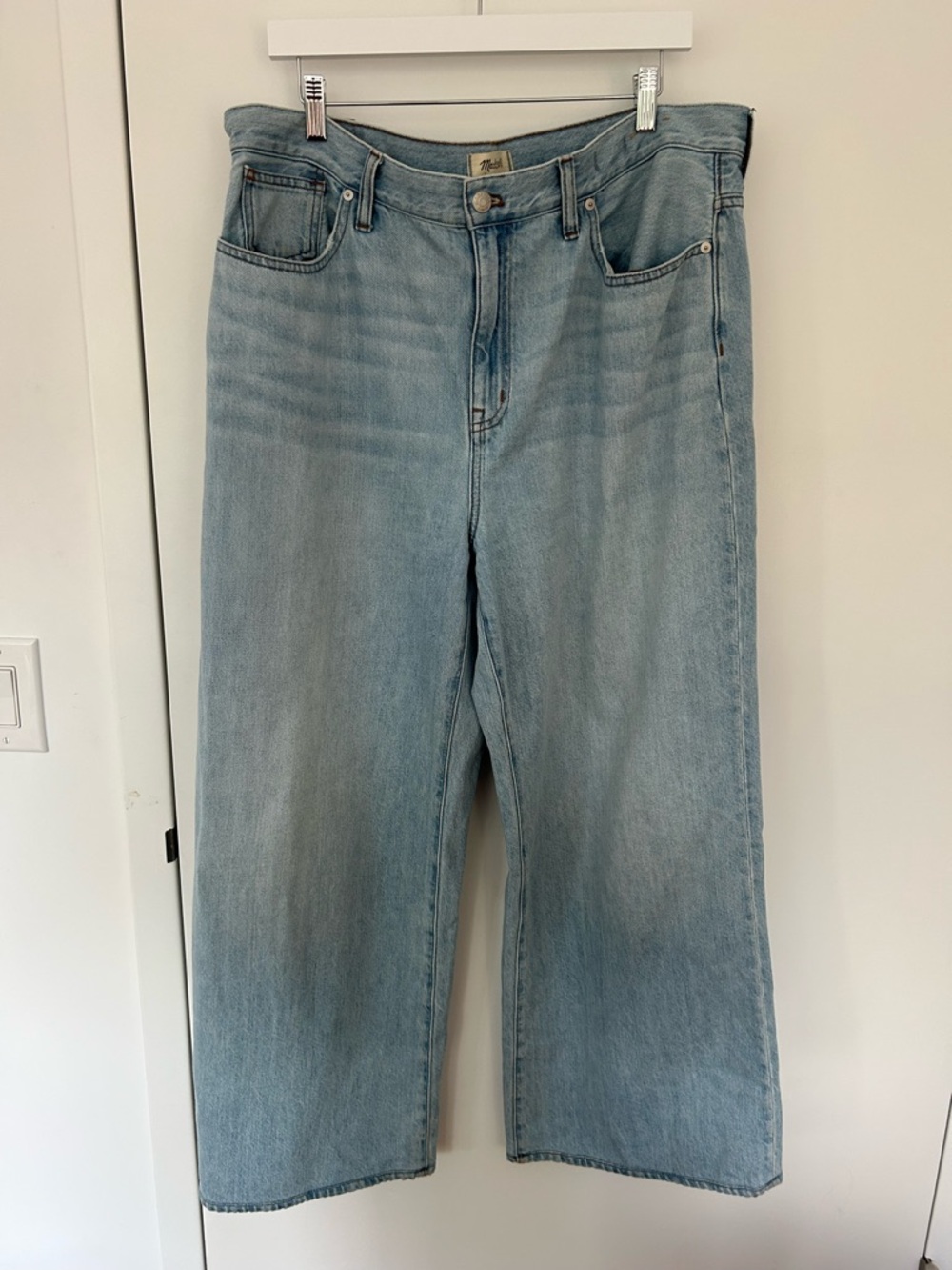 Madewell Super Wide Leg Light Wash Jeans
